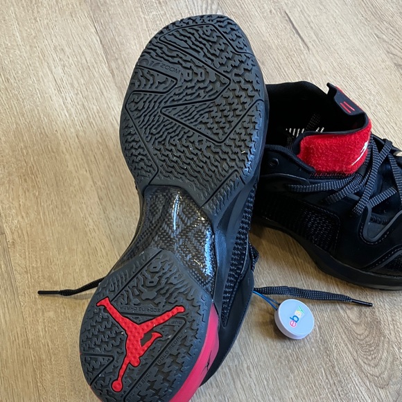 Jordan Black and Red Sneakers - Picture 6 of 10